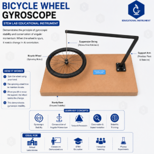 Bicycle Wheel Gyroscope  STEM  Lab