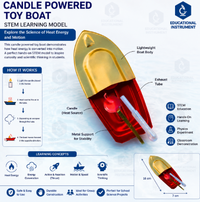 Candle Powered Toy Boat STEM Lab