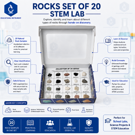 Rocks Set of 20 STEM Lab