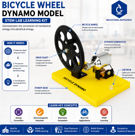 Bicycle Wheel Dynamo Model STEM Lab