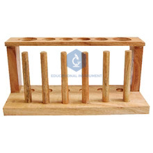 Test Tube Stand, Wooden, With Drying Pegs