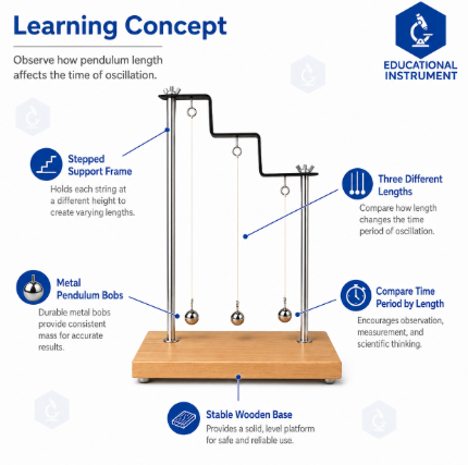 Pendulum of Varying Length Apparatus  STEM Lab