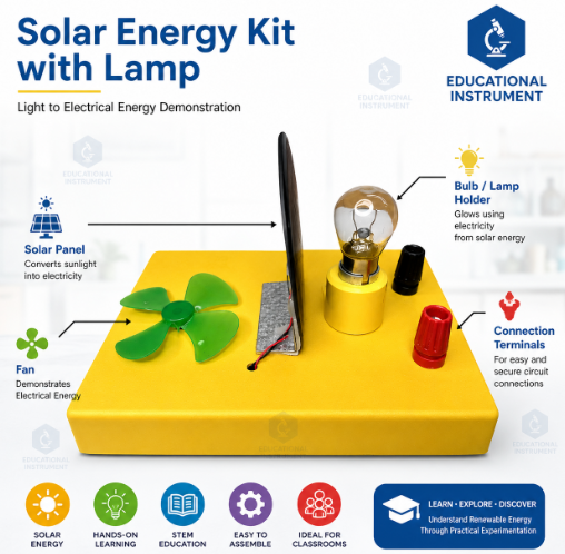 Solar Energy Kit with Lamp  STEM Lab